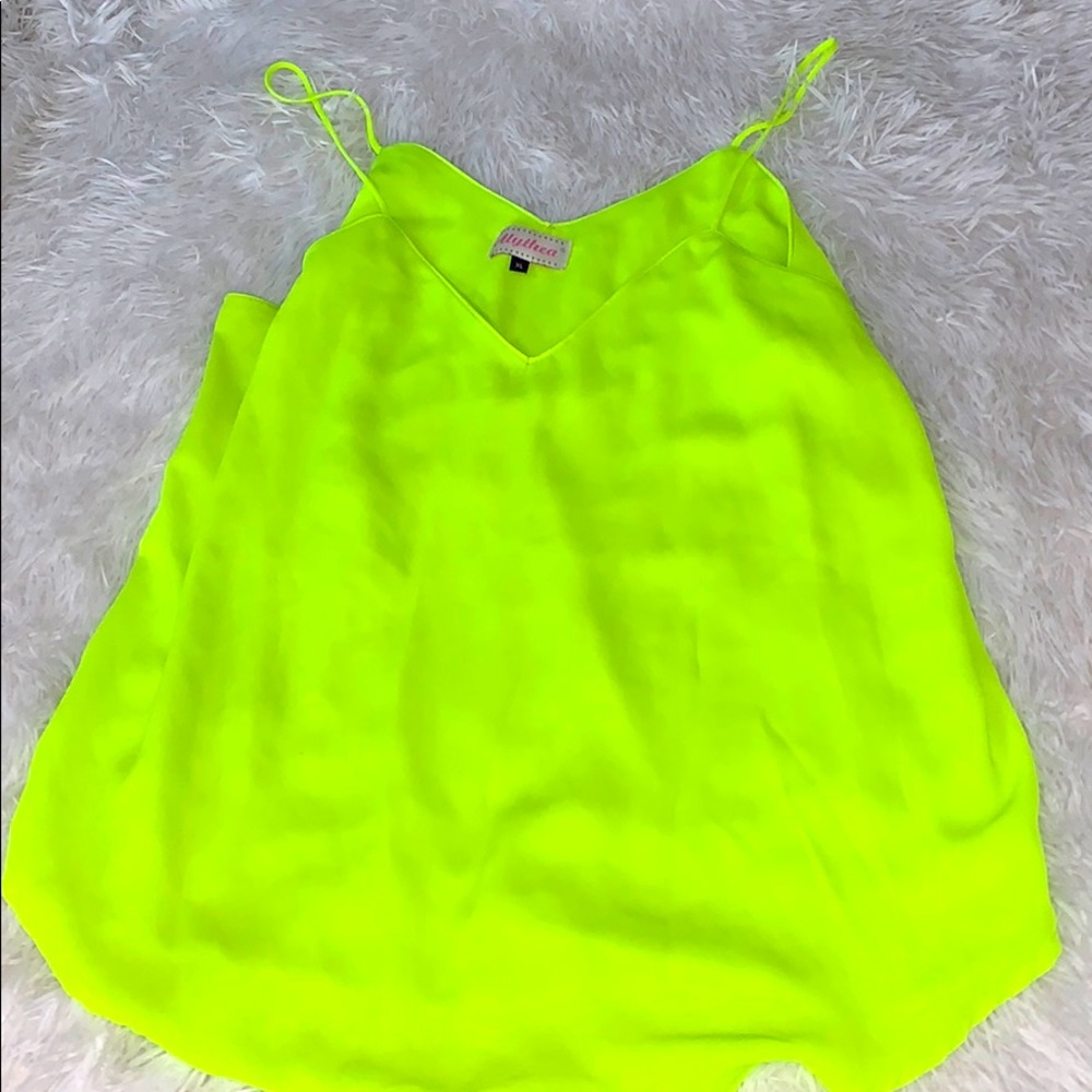 Neon Blouse Top